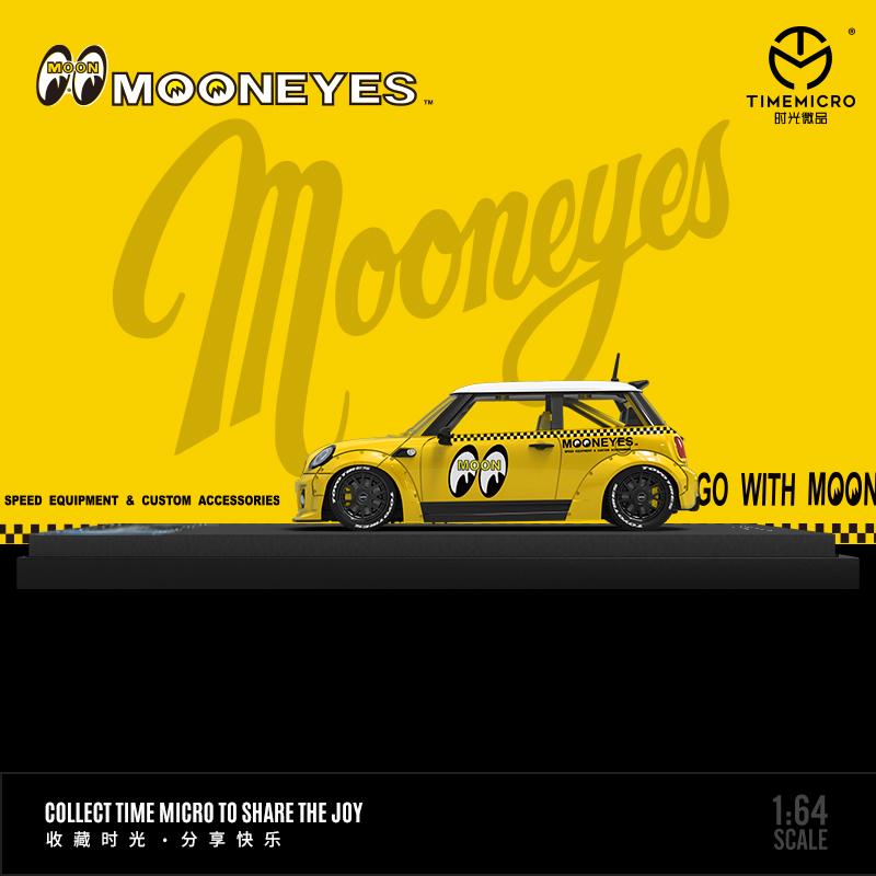 TimeMicro 1/64 BMW ミニ ワイドボディ ムーンアイズ Mini Mooneyes