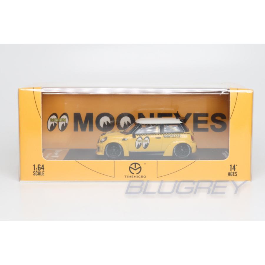 完成品　確認用 TimeMicro 1/64 BMW ミニ ワイドボディ ムーンアイズ Mini Mooneyes