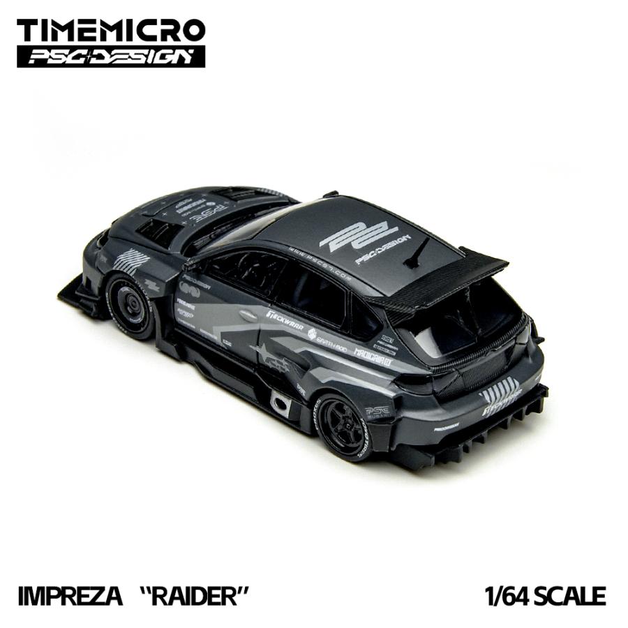 TimeMicro 1/64 PSC デザイン スバル インプレッサ RAID マットグレー