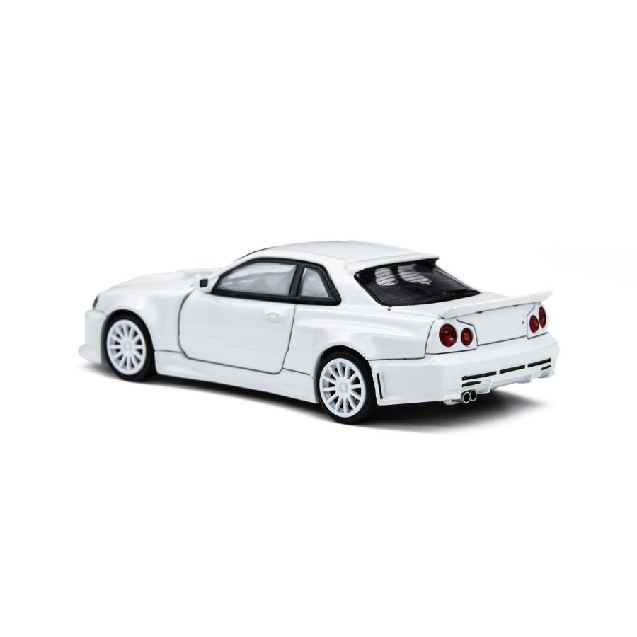 TimeMicro x PSC DESIGN 1/64 日産 GT-R R34 “Tooth Tiger” ホワイト