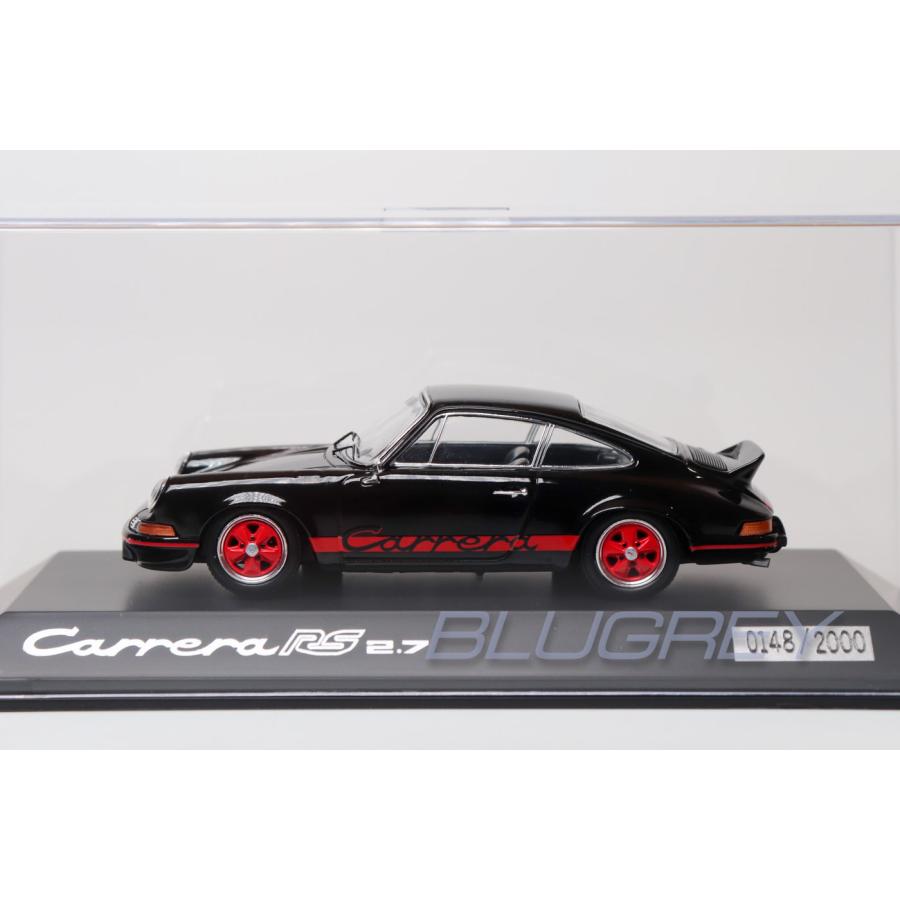 ディーラーモデル 1/43 ポルシェ 911 カレラ RS 2.7 ブラック Porsche 911 Carrera RS 限定2000台 ミニカー｜blugrey｜02