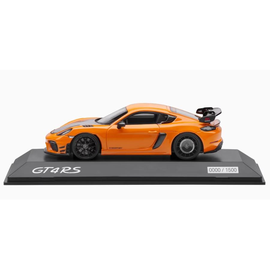 新品 1/43 ポルシェ純正 スパーク ポルシェ ケイマンGT4RS オレンジ ミニチャンプス ディーラーモデル 1/43 ポルシェ 718 ケイマン GT4 RS
