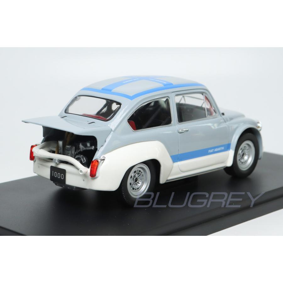 WHITEBOX 1/24 フィアット アバルト 1000 Gr.2 グレー/ブルー Fiat