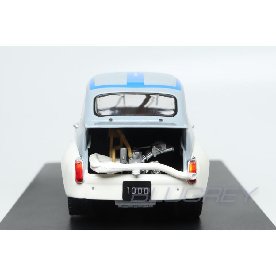 WHITEBOX 1/24 フィアット アバルト 1000 Gr.2 グレー/ブルー Fiat