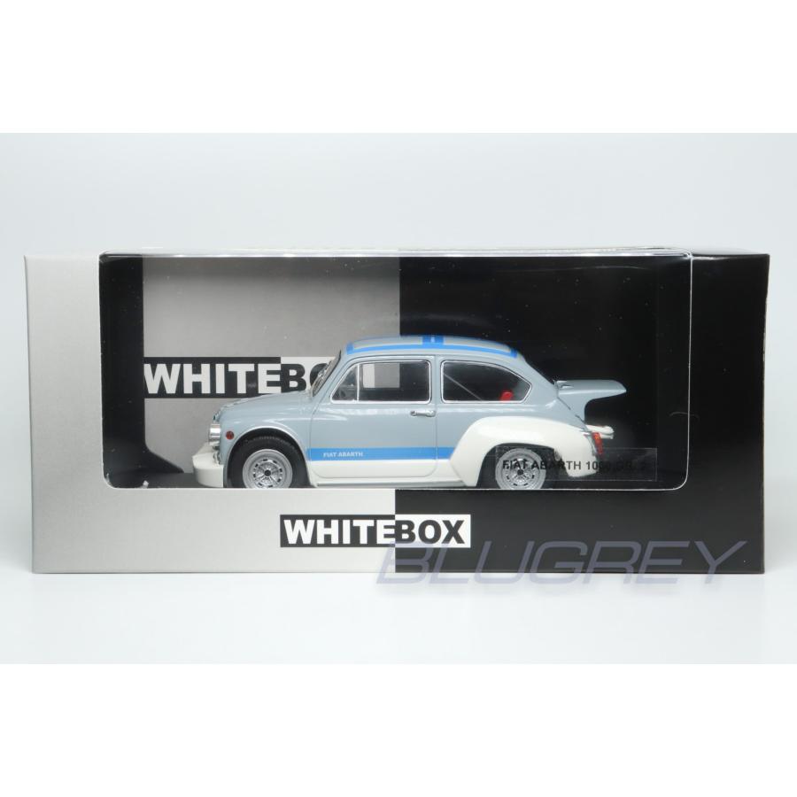 WHITEBOX 1/24 フィアット アバルト 1000 Gr.2 グレー/ブルー Fiat