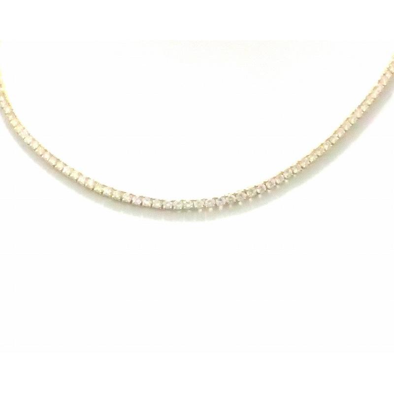 Cartier カルティエ テニス ネックレス K18yg 750yg イエローゴールド ダイヤ 148石 約9ct メーカー新品仕上げ 中古 Blumin 通販 Yahoo ショッピング