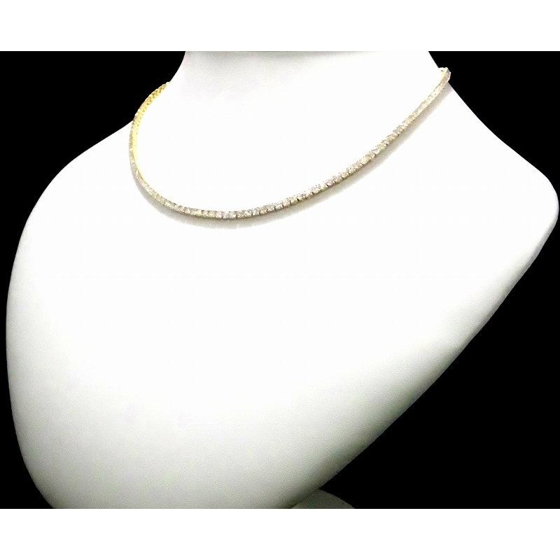 Cartier カルティエ テニス ネックレス K18yg 750yg イエローゴールド ダイヤ 148石 約9ct メーカー新品仕上げ 中古 Blumin 通販 Yahoo ショッピング