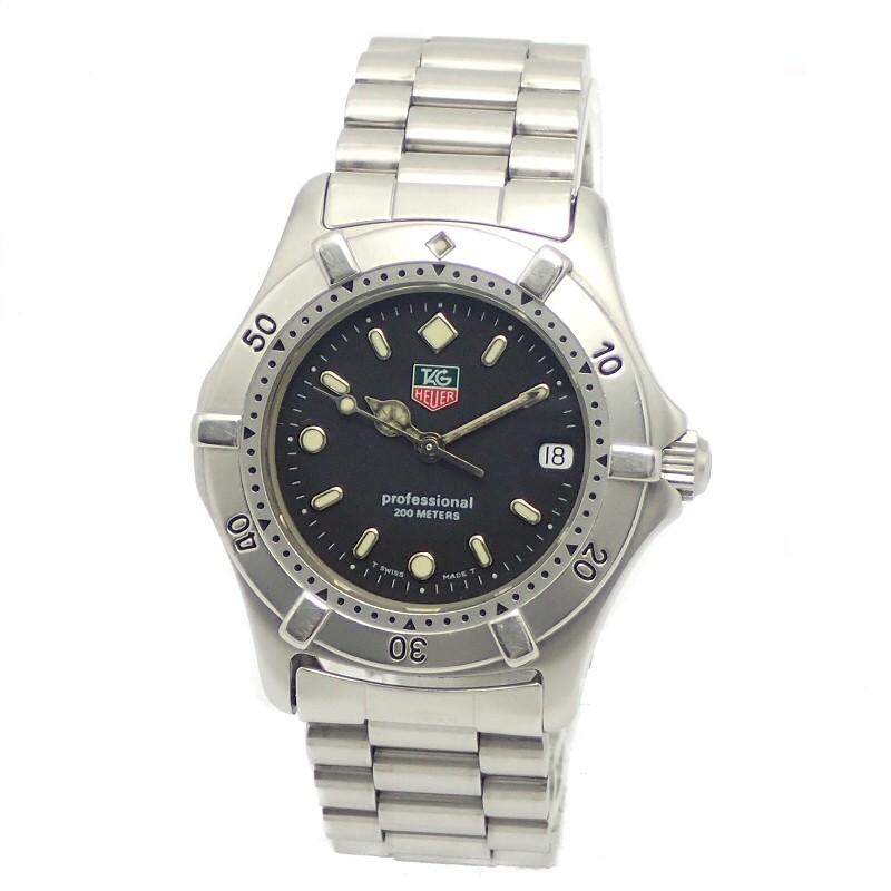 ウォッチ Heuer タグ ホイヤー プロフェッショナル 00シリーズ デイト 34mm ブラック文字盤 メンズ ボーイズ クォーツ 腕時計 We1210 R K Blumin 通販 Yahoo ショッピング