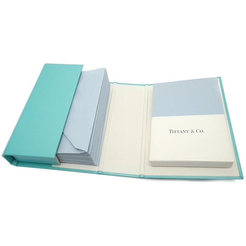Tiffany Co ティファニー レターセット カードセット ミニレターセット ライトブルー ハードケース入り K Blumin 通販 Yahoo ショッピング