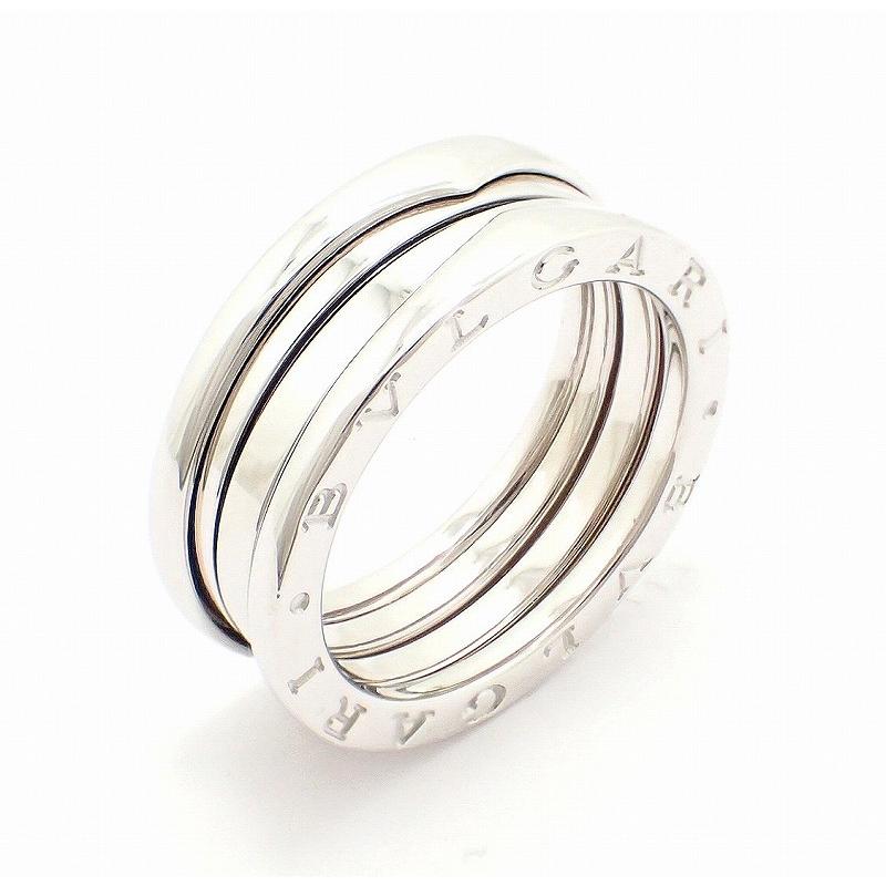 新しいコレクション (ジュエリー)BVLGARI ブルガリ B.zero1 B-zero1 Bzero1 ビーゼロワン 3バンドリング 指輪 18号 #58 K18WG ホワイトゴールド Sサイズ AN191024(u), マフラーカッターと消音のSFC a6668698