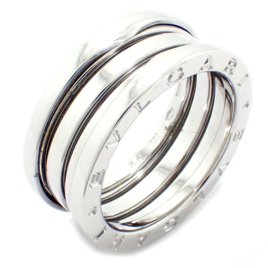 最上の品質な (ジュエリー)BVLGARI ブルガリ B.zero1 B-zero1 Bzero1 ビーゼロワン 3バンドリング 指輪 16号 #56 K18WG ホワイトゴールド Sサイズ AN191024(k), 菖蒲町 003959b8