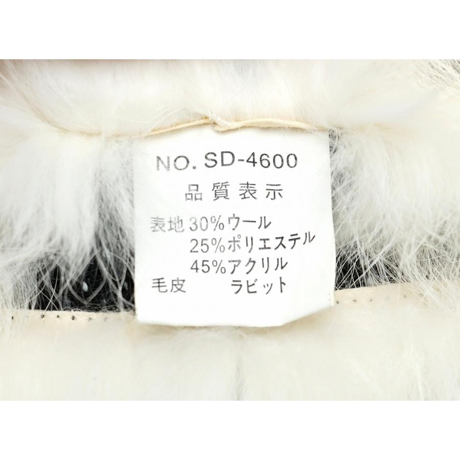 CHANEL シャネル レディース コート  ファーコート  ウール ラビット ブラック 黒 ホワイト 白 ゴールド金具 | CHANEL | 03