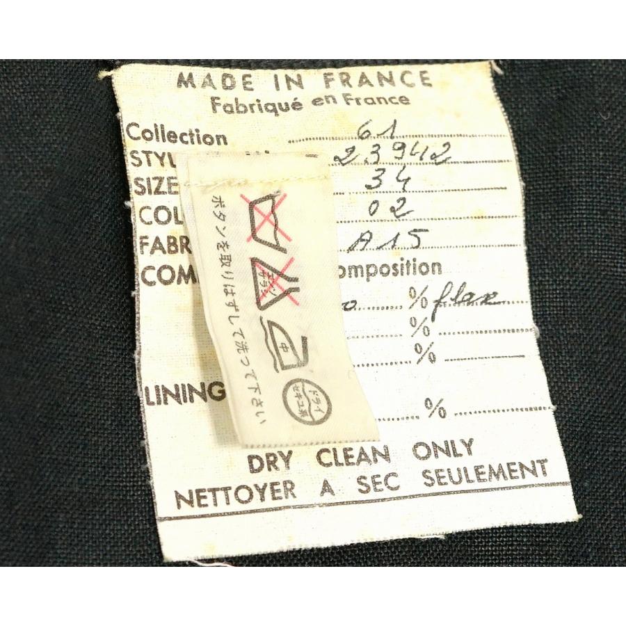 CHANEL シャネル レディース コート ロングコート 襟 ロゴボタン 袖リボン 麻 ゴールド金具 サイズ #34 23942 | CHANEL | 04