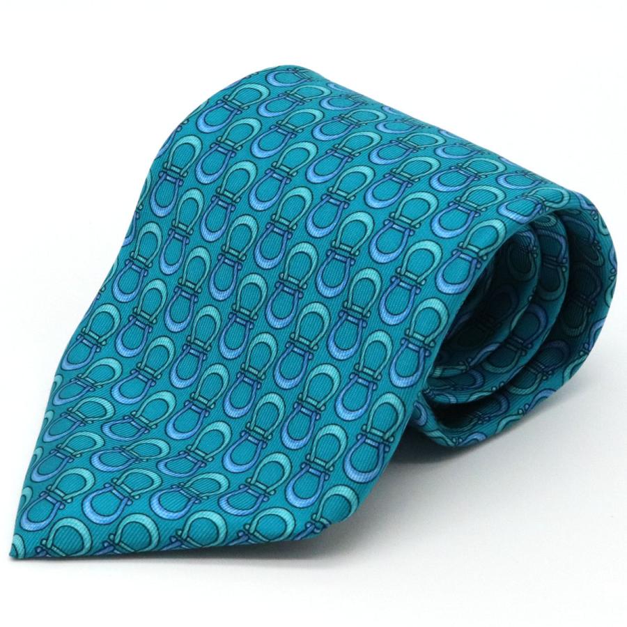 アパレル Gucci グッチ クレスト ホースビット ネクタイ シルク100 ピーコックブルー 青系 中古 Blumin 通販 Yahoo ショッピング
