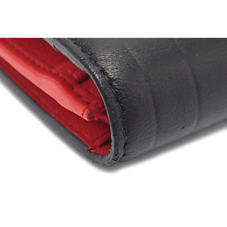 財布 Christian Dior クリスチャン ディオール Dior Homme ディオール オム 2つ折長財布 エンボスライン加工 黒 ブラック 赤 レッド K Blumin 通販 Yahoo ショッピング