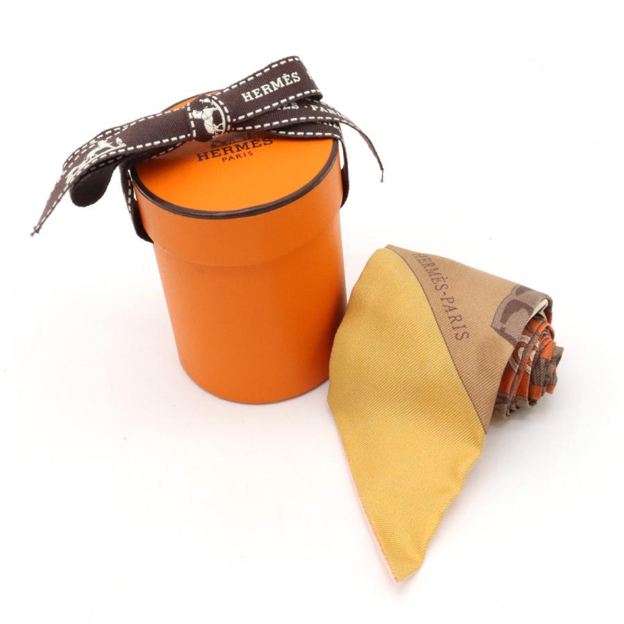 HERMES エルメス TWELL ツイリー ツイル トゥイリー トゥイル スカーフ バッグアクセサリー シルク100% ベージュ ブラウンマルチ | HERMES | 06