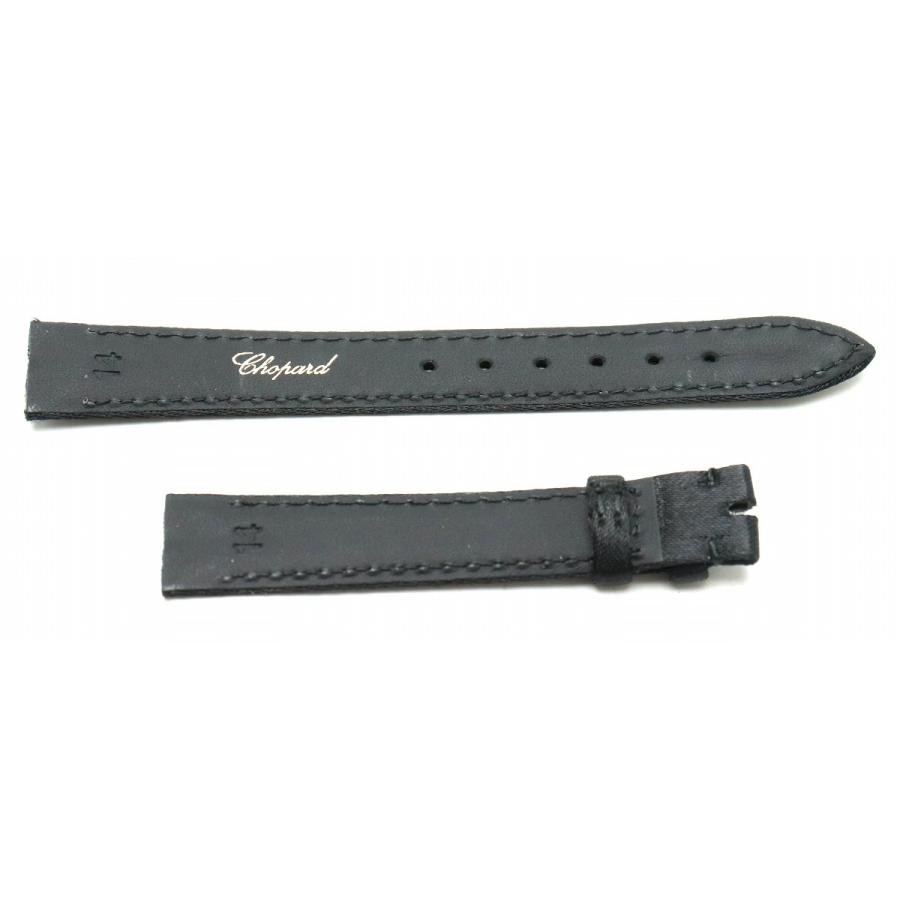 CHOPARD ショパール 替えベルト 革ベルト 純正 サテン ラグ幅14mm 尾錠幅12mm 黒 ブラック | Chopard | 01