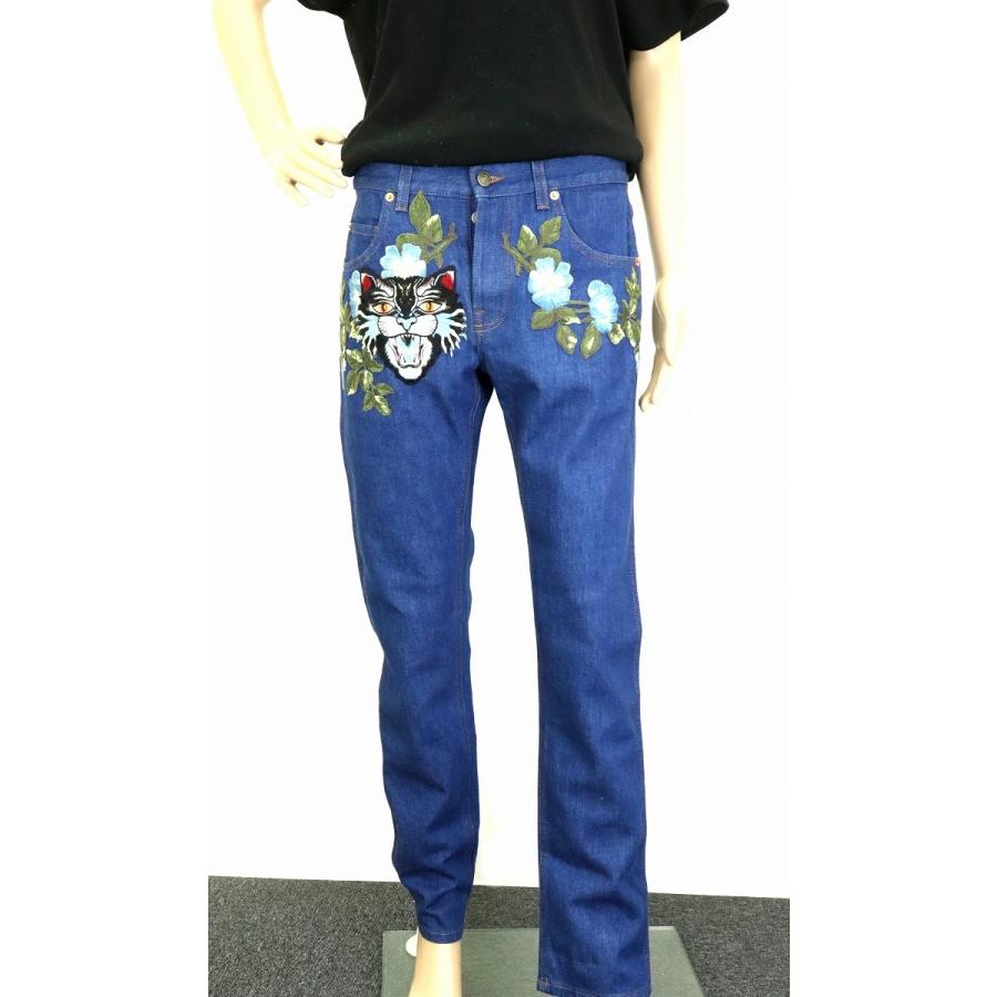 アパレル Gucci グッチ メンズ デニム ジーパン アングリーキャット 刺繍 コットン99 ポリウレタン1 ブルー サイズ31 430368 Xr611 11850794 Blumin 通販 Yahoo ショッピング
