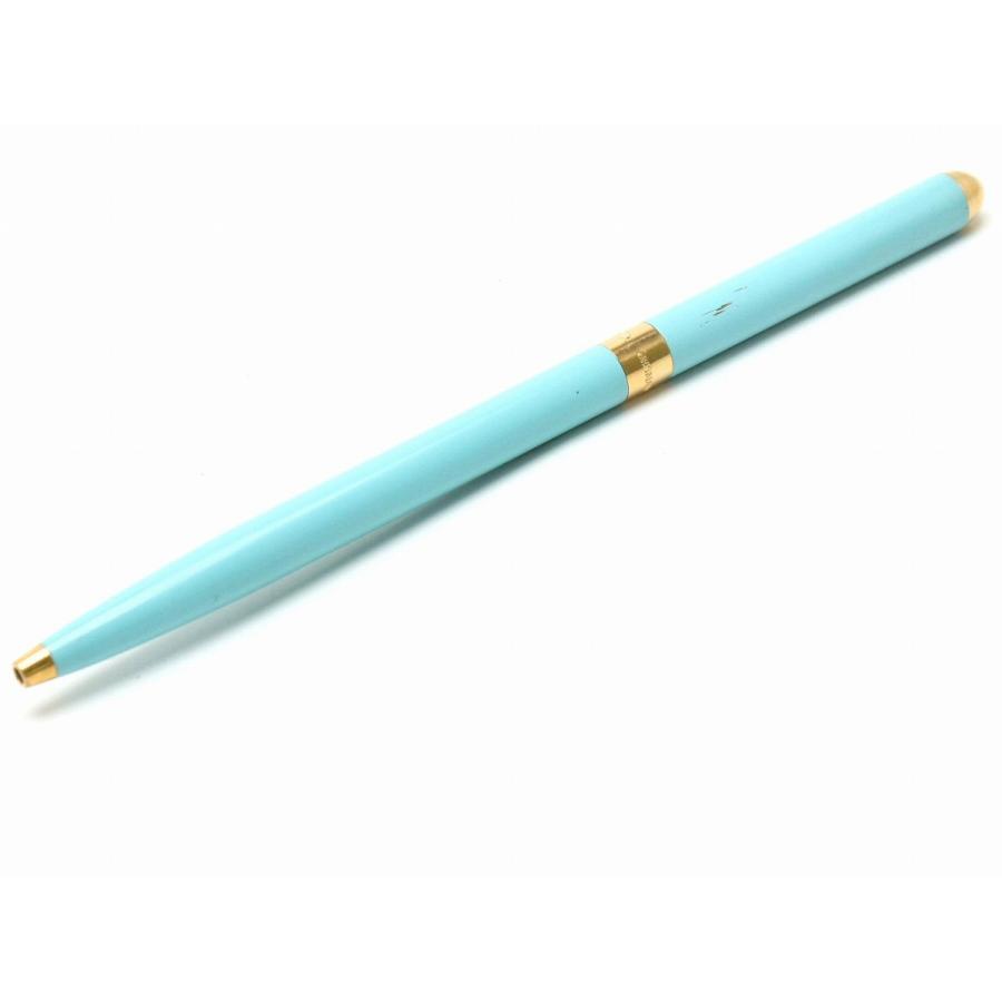 Tiffany Co ティファニー ボールペン リトラクタブル エナメル 回転式 ティファニーブルー ゴールドカラー 中古 Blumin 通販 Yahoo ショッピング