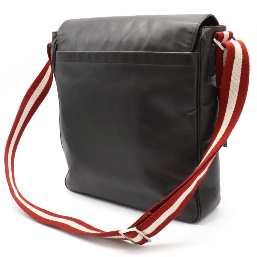 Bally バリー トレインスポッティング ショルダーバッグ 斜め掛け レザー ブラウン 茶 レッド 赤 メンズ 中古 Blumin 通販 Yahoo ショッピング