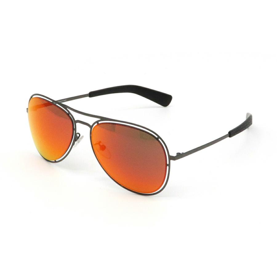 Police ポリス サングラス ティアドロップ オレンジ ミラーレンズ シルバー 57 18 S60 Blumin 通販 Yahoo ショッピング