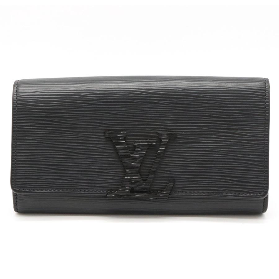 Louis Vuitton ルイ ヴィトン エピ ポルトフォイユ ルイーズ 2つ折長財布 二つ折り財布 ノワール 黒 ブラック M 中古 Blumin 通販 Yahoo ショッピング