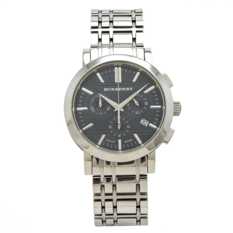 即納最大半額 Burberry バーバリー ヘリテージ クロノグラフ デイト ブラックチェック文字盤 Ss メンズ Qz クォーツ 腕時計 Bu1360 中古 Blumin 通販 Yahoo ショッピング 人気の Newmatic Ae