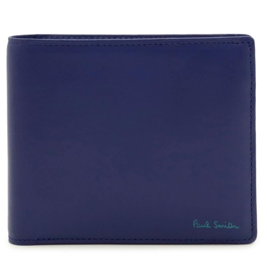 Paul Smith ポール スミス ポールスミス 二つ折り財布 2つ折り財布 メンズ レザー ブルー 青 Psc104 中古 Blumin 通販 Yahoo ショッピング