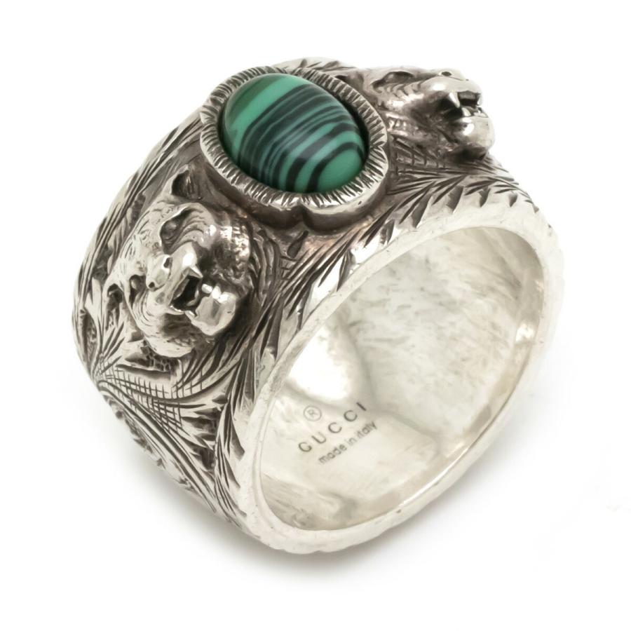 Gucci グッチ グッチ ガーデン キャット 猫 リング 指輪 シルバー Ag925 マラカイト 号 60 049 4401 中古 1511 Blumin 通販 Yahoo ショッピング