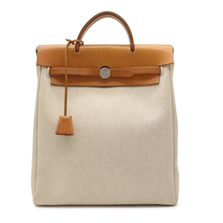 Hermes エルメス エールバッグ アドpm リュックサック バックパック トワルアッシュ カーフ ベージュ ナチュラル D刻印 中古 1406 Blumin 通販 Yahoo ショッピング