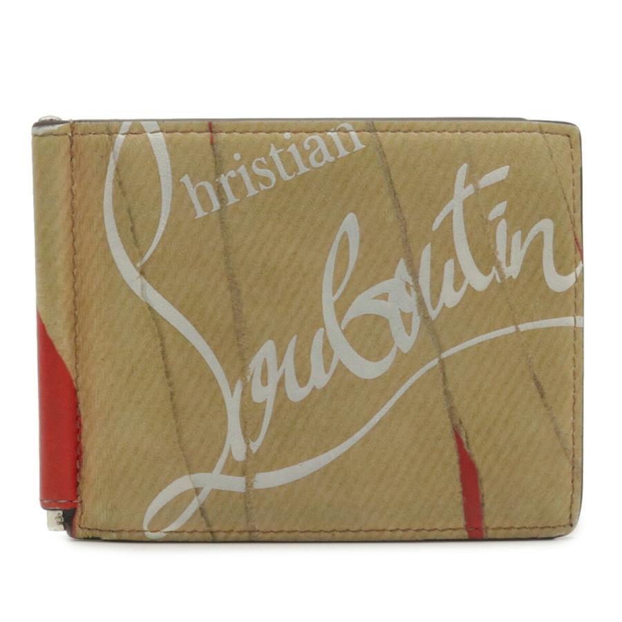 最終値下げ Christian Louboutin クリスチャン ルブタン マネークリップ ウォレット 2つ折札入れ カードケース レザー ベージュ レッド 赤 中古 Blumin 通販 Yahoo ショッピング 在庫限り Lespakigali Com