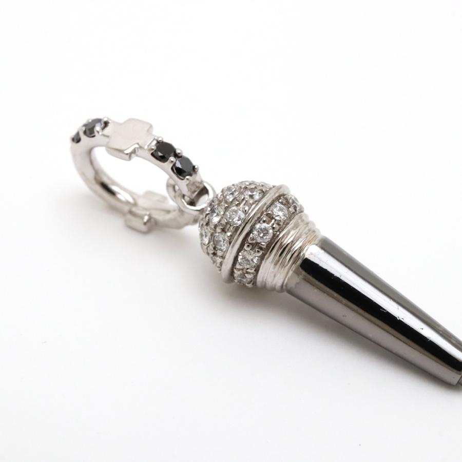 Rosen Hemden ローゼンヘムデン ネックレス トップ ペンダント チャーム マイク モチーフ K18WG ホワイトゴールド D0.40ct ダイヤモンド |  | 02