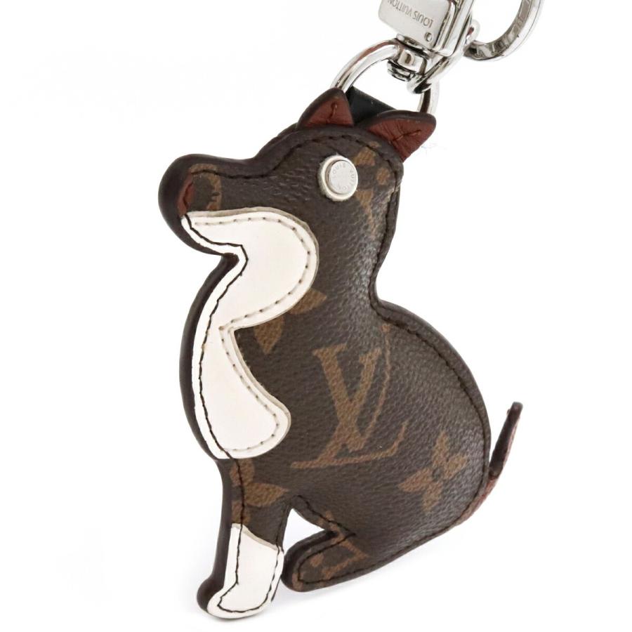 Louis Vuitton ルイ ヴィトン メタル モノグラム アニマルドッグ ポルトクレ アニマルドッグ 犬 キーホルダー ルイ バッグチャーム キーリング メタル Mp1995 中古 Blumin