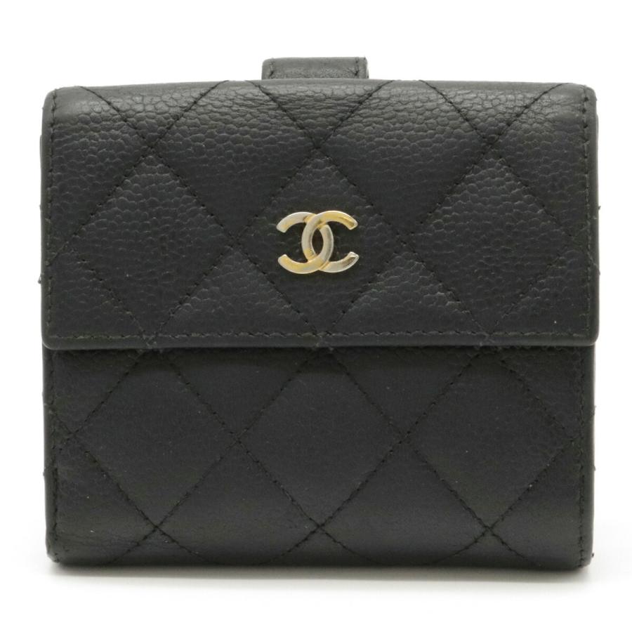 CHANEL シャネル COCOマーク Wホック 折財布-