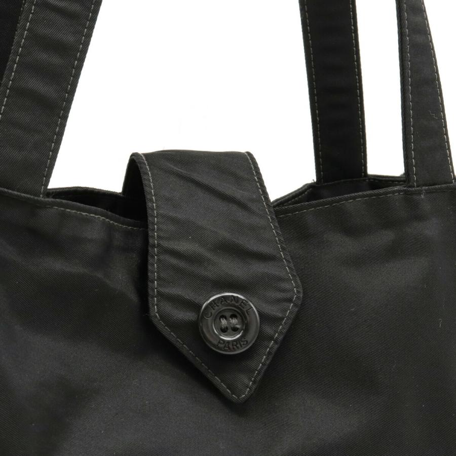 激安超安値 Chanel シャネル ココマーク ハンドバッグ トートバッグ ナイロン ブラック 黒 中古 ハンドバッグ Www Collectiviteslocales Fr