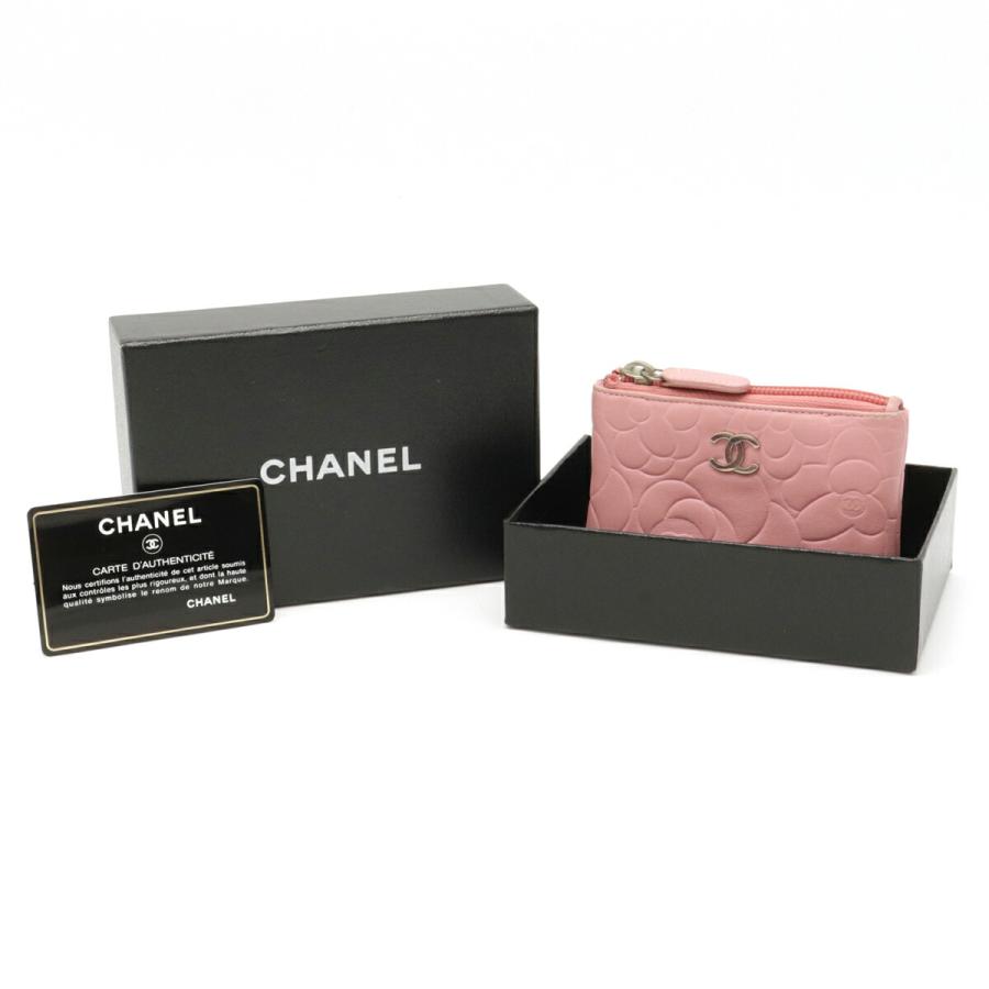 CHANEL シャネル カメリア ココマーク コインケース 小銭入れ レザー CHANEL シャネル カメリア ココマーク コインケース 小銭入れ レザー