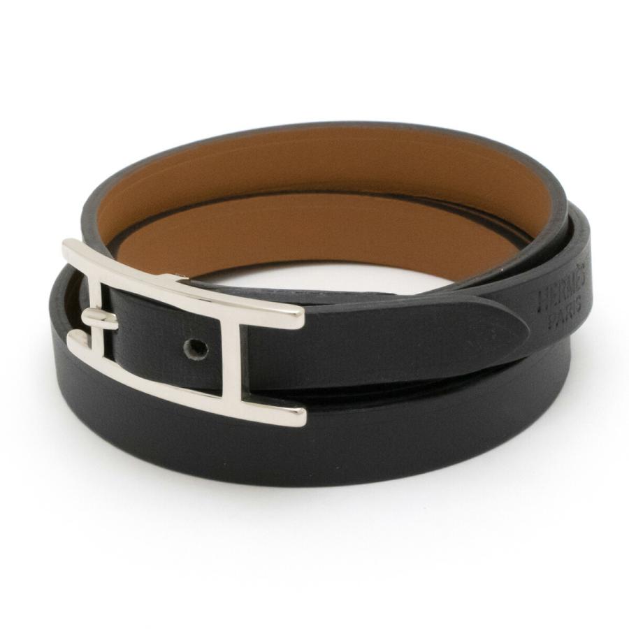 HERMES エルメス アピ3 MM ブレスレット ヴォーシャモニー レザー