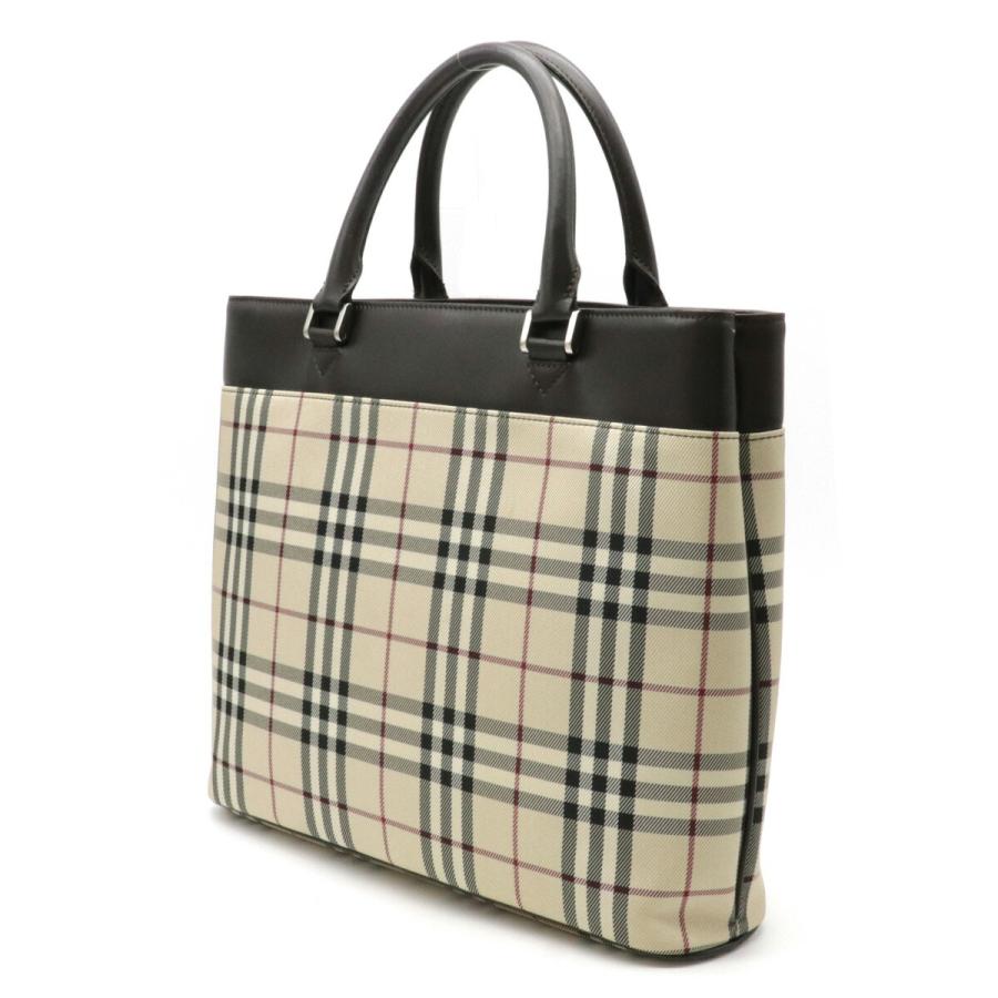 直営限定アウトレット バーバリー トートバッグ ノバチェック A4サイズ