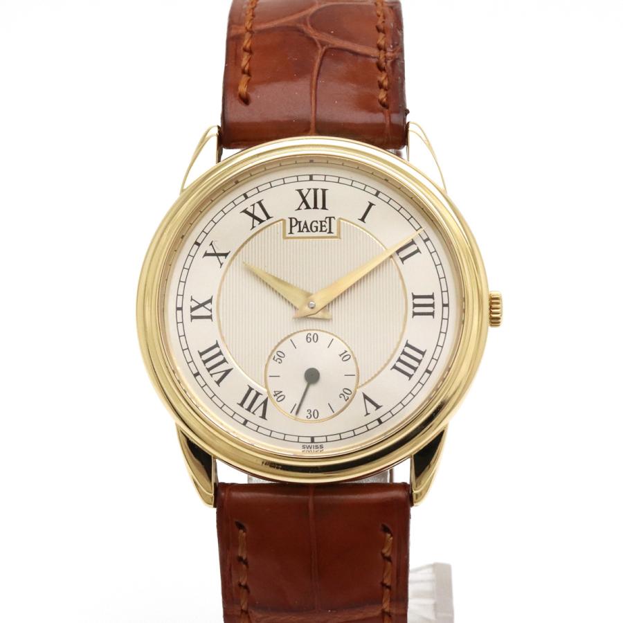 50%OFF PIAGET ピアジェ グベナー シルバー文字盤 K18YG イエロー ピアジェ