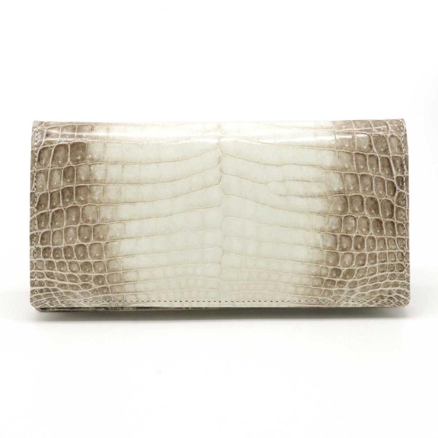 クロコダイル ワニ革 JRA 日本製 2つ折長財布 二つ折り長財布 ヒマラヤ