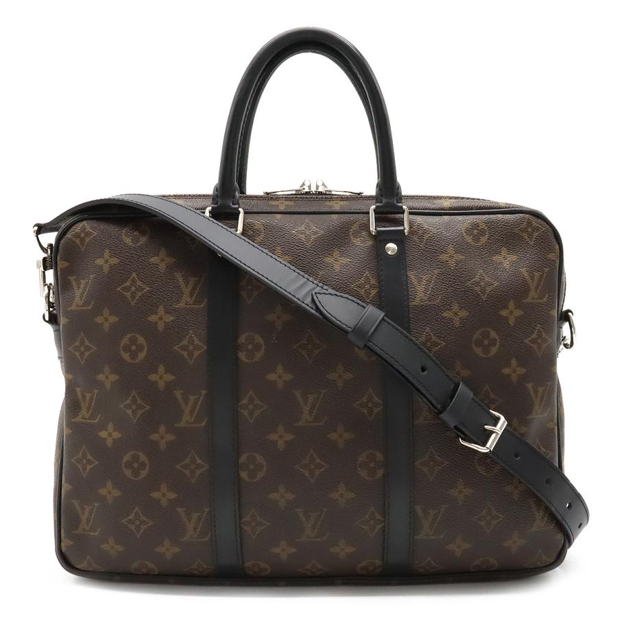 LOUIS VUITTON ルイ ヴィトン モノグラムマカサー PDV PM ポルトドキュマン ヴォワヤージュ PM ビジネスバッグ ブリーフケース 2WAY M52005 LOUIS VUITTON（ルイ・ヴィトン） ルイ ヴィトン モノグラムマカサー