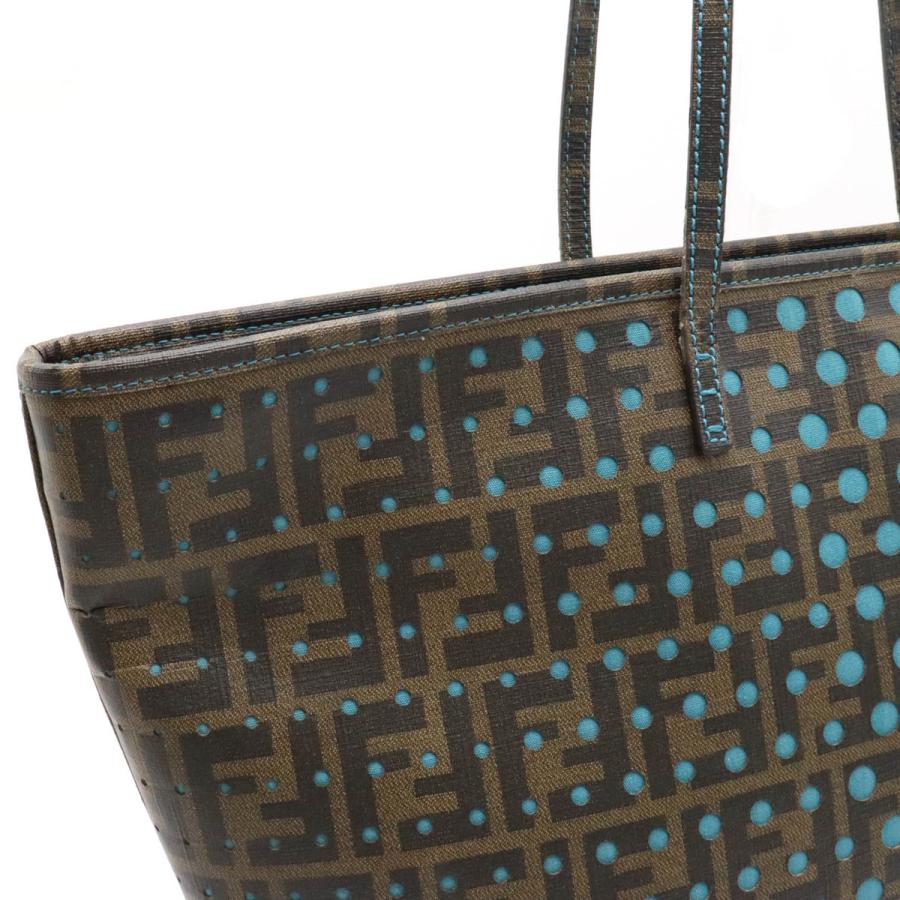 FENDI フェンディ ズッカ柄 パンチング トートバッグ ショルダーバッグ