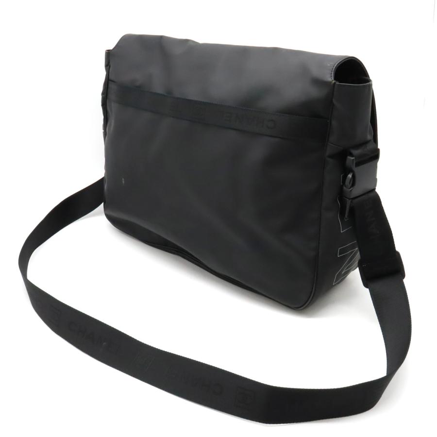 CHANEL シャネル スポーツライン ココマーク メッセンジャーバッグ ショルダーバッグ 斜め掛け ラバーコーティング 12310479