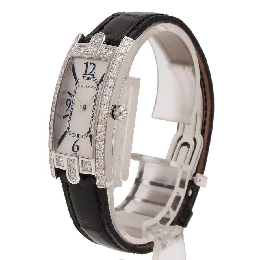 HARRY WINSTON ハリー ウィンストン アヴェニュー Cミニ K18WG ダイヤモンド シェル文字盤 レディース クォーツ 腕時計 AVCQHM19WW018 | ハリー・ウィンストン | 01