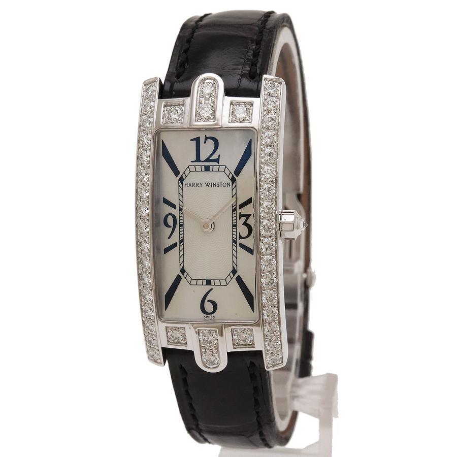 HARRY WINSTON ハリー ウィンストン アヴェニュー Cミニ K18WG ダイヤモンド シェル文字盤 レディース クォーツ 腕時計 AVCQHM19WW018 | ハリー・ウィンストン | 03