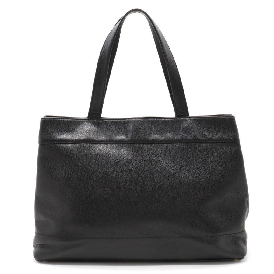CHANEL シャネル キャビアスキン ココマーク トートバッグ CHANEL シャネル キャビアスキン ココマーク トートバッグ