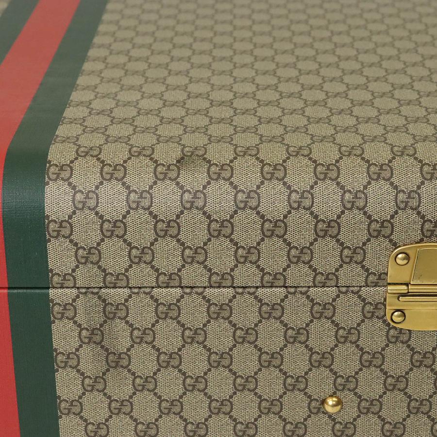 希少【GUCCI】ハード　トランクケース　ハードケース　マイクロGG PVC. GUCCI（グッチ） ウェブストライプ付き GUCCI SAVOY エクストララージ