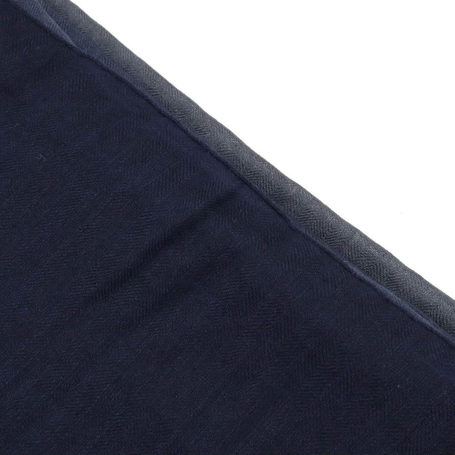 エルメス カシミヤストール グラデーション 青/灰/黒 HERMES エルメス カシミア100% ストール マフラー