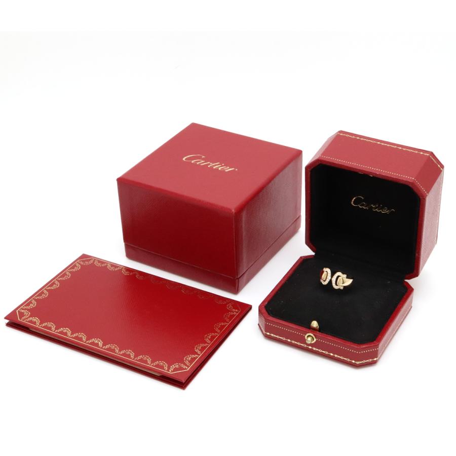 Cartier カルティエ 2C ブークルセ ダイヤリング 指輪 K18KG イエロー 