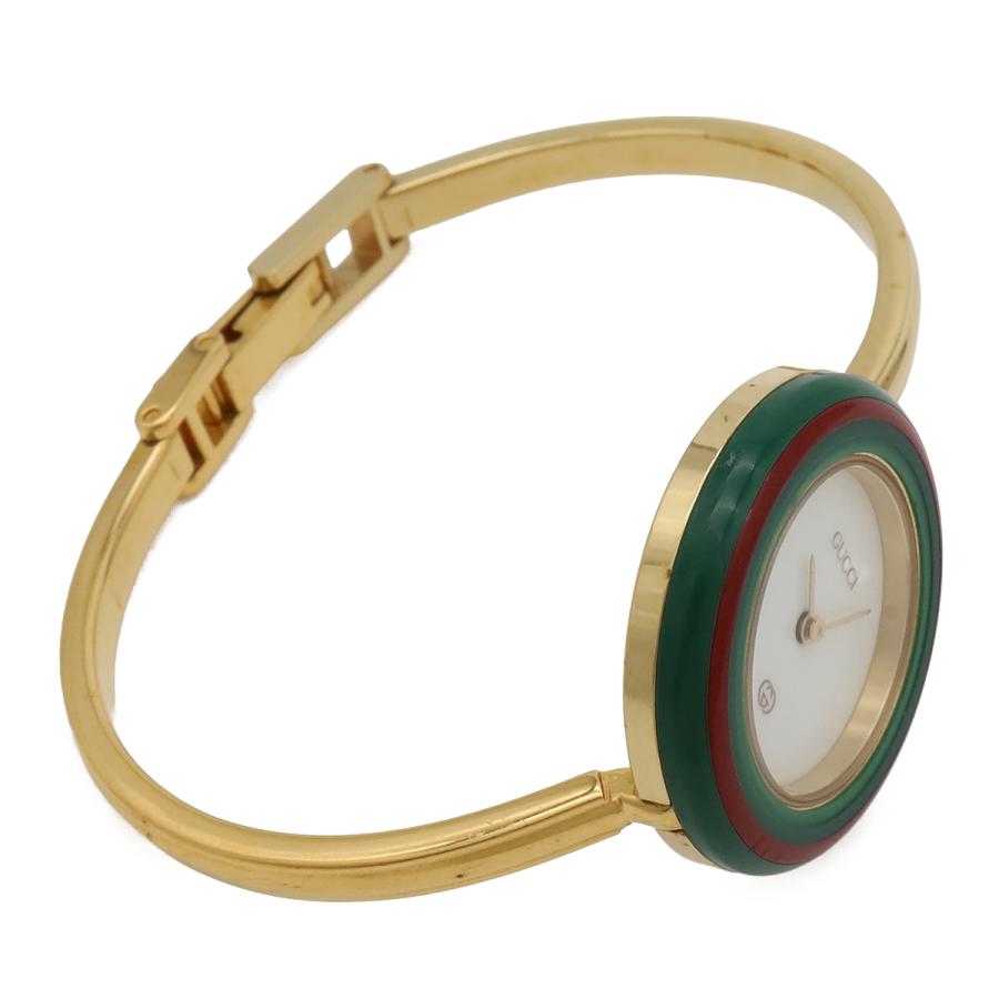GUCCI グッチ チェンジベゼル ホワイト文字盤 GP レディース QZ クォーツ 腕時計 11/12 | GUCCI | 02